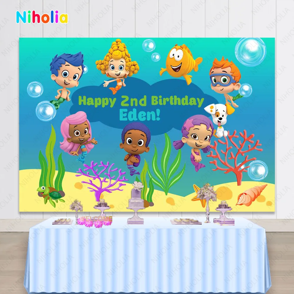 Bubble Guppies Happy Birthday Banner