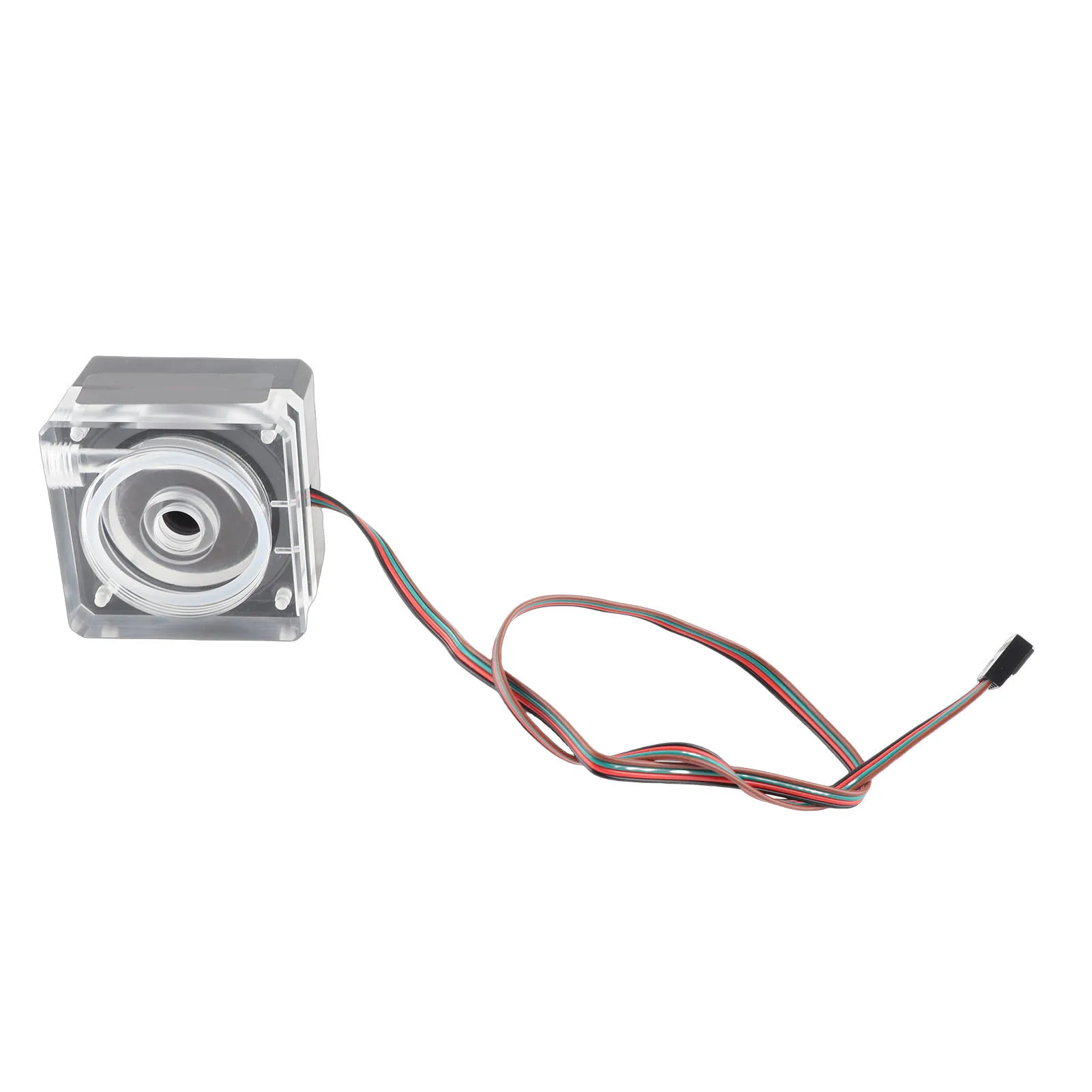 Beufee Pompa di Raffreddamento dell'Acqua della CPU, Pompa CPU Ultra Silenziosa DC 12V per Sistema di Raffreddamento Ad Acqua del Computer Filettatura 500l H G1/4