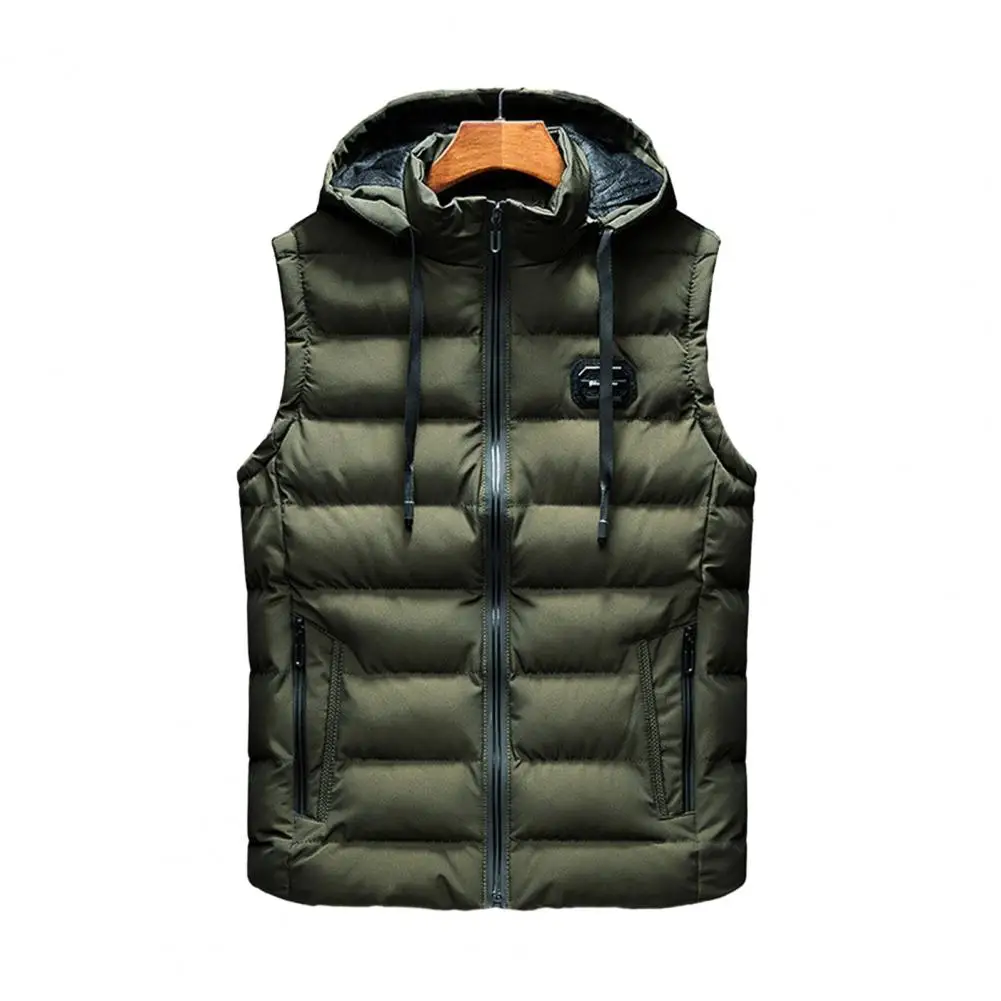 Men's Sleeveless Vest sleeveless vest hiking vest fisherman vest hunting vest Winter Cotton Warm Vest Padded Coats Stand Collar Army Thicken Waistcoats Clothing 6XL