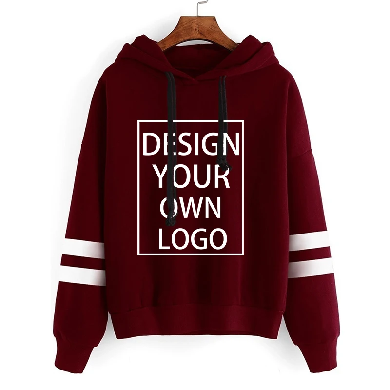 Customized New Autumn Winter Fashion Thin Fleece Hoodies for Women Sweatshirts for Young Women Loose Casual Blouse 4