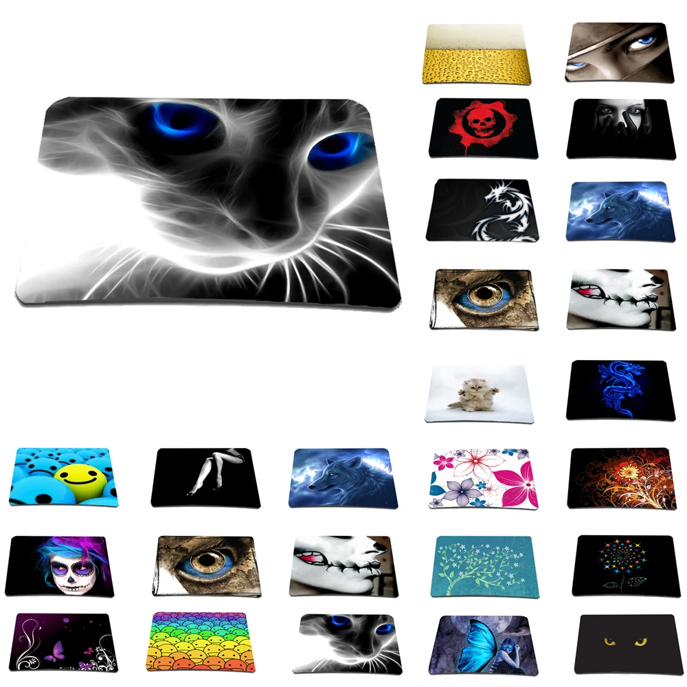 Deskpad Cute Desk Mat Mouse Pad Mini Waterproof Rubber Laptop Mousepad Desktop Protector Office Carpet 22x18cm Fasion Gaming Pad