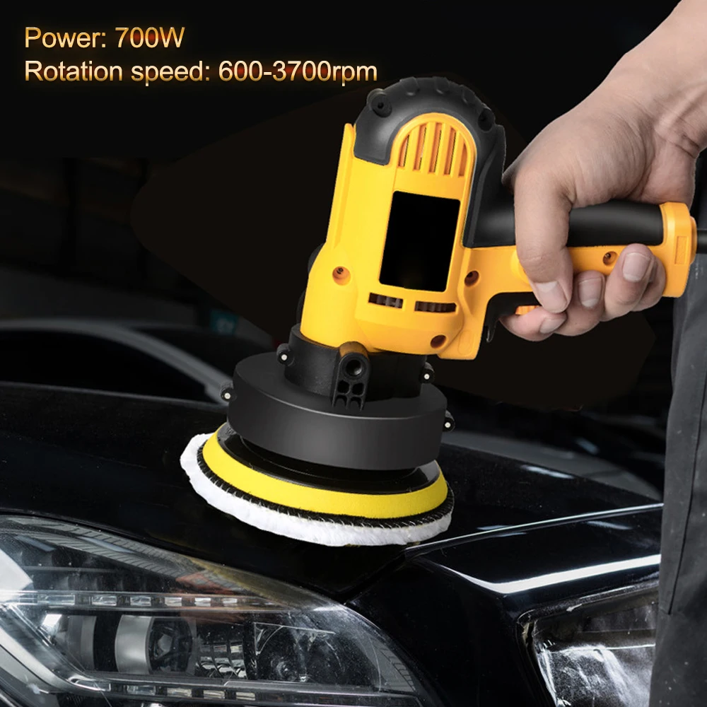 KKMOON Electric Polishing Machine Stepless Speed Adjustable Car Polisher Auto Polishing Machine High Efficiency Waxing Tools