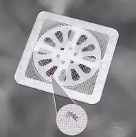 Disposable Hair Catcher Shower Floor Drain Sink Strainer Sewer Filter Mesh Stickers Multifunctional for Bathroom Kitchen 10x10cm 2