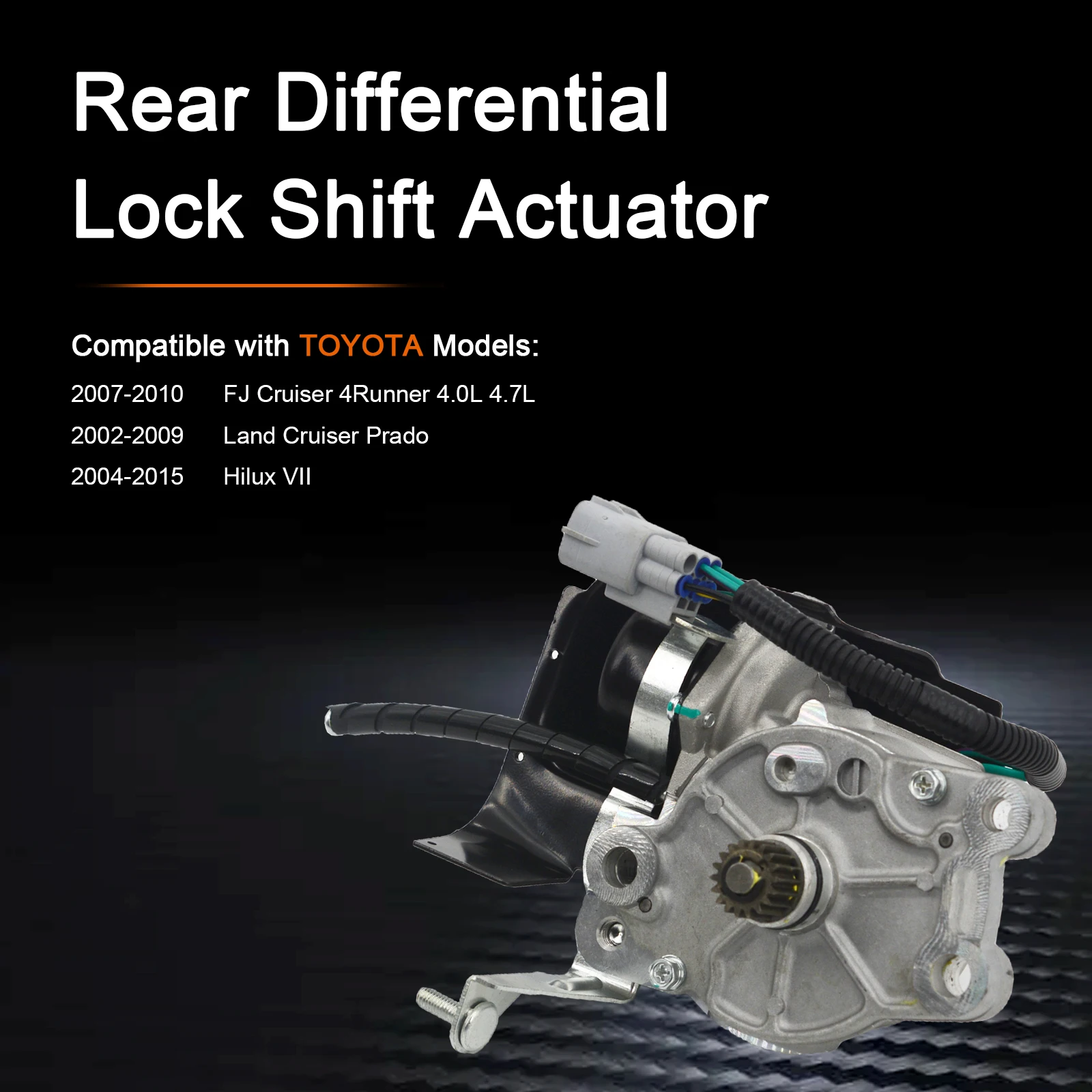 Rear Differential Lock Shift Actuator front differential vacuum actuator for Toyota FJ Cruiser 4Runner 4.0L 4.7L Land Cruiser Prado Hilux 41450-35030 41450-35031