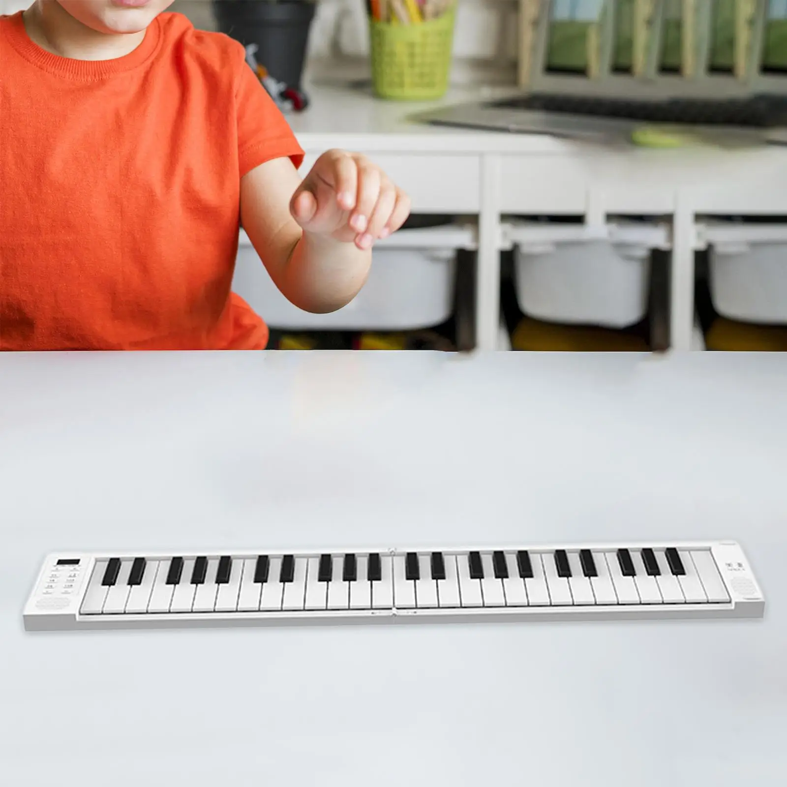 

49 Key Folding Piano Multifunctional Portable Early Educational Toy Musical Toy Portable Keyboard for Kids Adults Birthday Gift