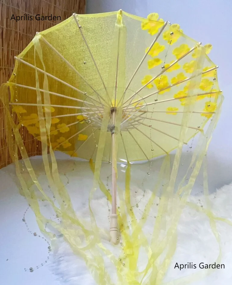 Umbrella Chinese Japan Yarn Oiled Paper Silk Cloth Costume Ancient Chinese Princess Drama White Craft Cosplay folding umbrella automatic umbrella sun umbrella umbrella hat capsule umbrella lace umbrella