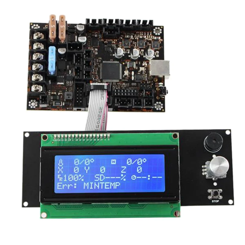 Комплект материнской платы для 3D-принтера Reprap Prusa I3 MK3 Einsy Rambo 1.1B плата с 2004Lcd + TMC2130