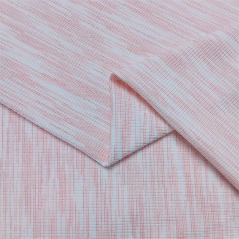 Striped Jacquard Knit Fabric 4