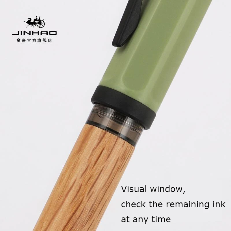 Jinhao 58 Fountain Pens High Quality Oak Wooden Grip Women Men Luxury Pen, Smooth Writing Instruments School Useful Acsesories - 3