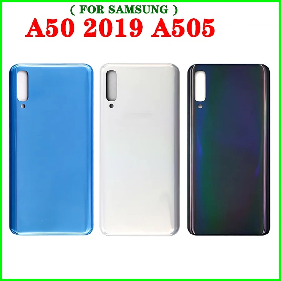삼성 갤럭시용 미들 프레임 백 하우징, A50, A505, A305F, SM-A505F 백 문짝 배터리 커버, 유리 하우징 케이스, 사이드 버튼 캠