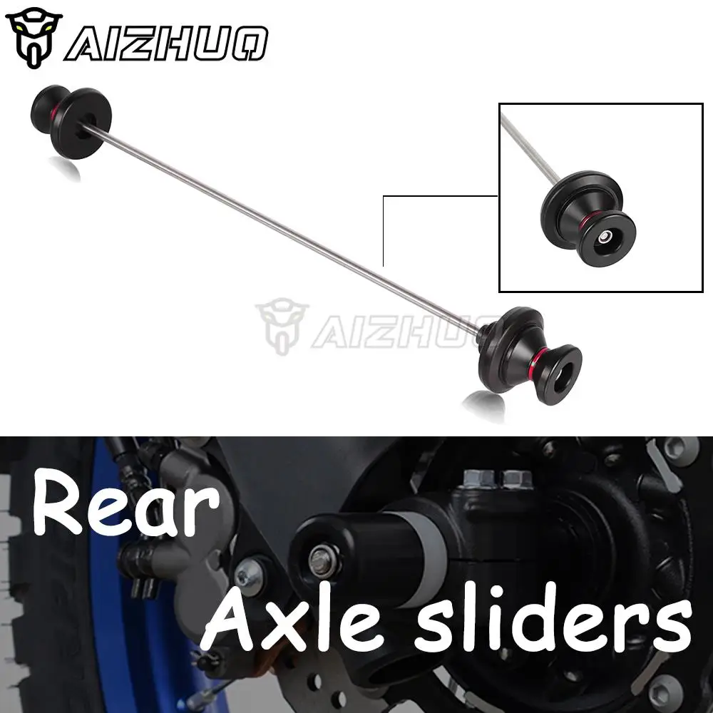 RockMute Crash Protector Frame Sliders For GSXR600/750 – Front & Rear Axle Sliders, Gold (Fits 2011-2018) - View #2