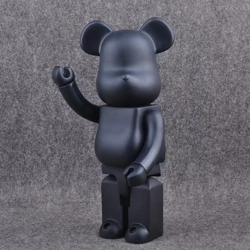 28cm 400% Bearbrick Bear@Brick Action Figures DIY Paint Bear Brick Toys Violent Bear Ornaments Home Decor Kids Birthday Gift Toy