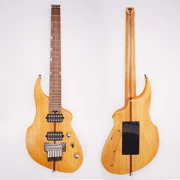 24 Frets Headless Electric Guitar Rock Metal Guitarra Lightweight Double Humbucker Kidney Body