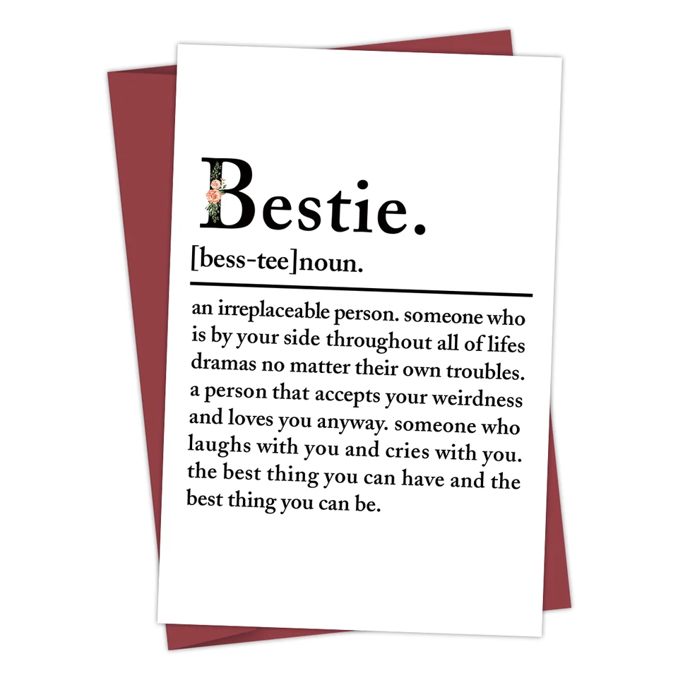 Carte D'anniversaire Amusante Pour Votre Meilleur Ami - "L'amitié Est