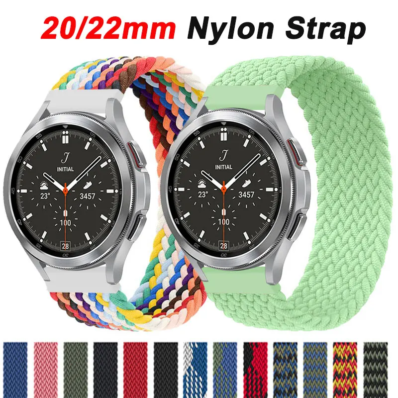 

20/22mm Nylon Strap For Huawei watch 4/4 pro GT Runner Replacement Band Wristbands Bracelet For Samsung Galaxy Watch 6/5/5 pro