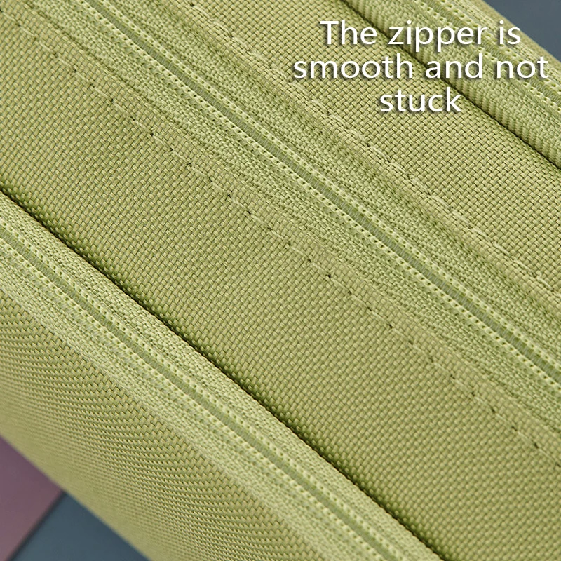 Trousse à Crayons - Non Spécifié - Grande Capacité - Toile - Zippée - Rose Rose - Bagagerie - Maroquinerie