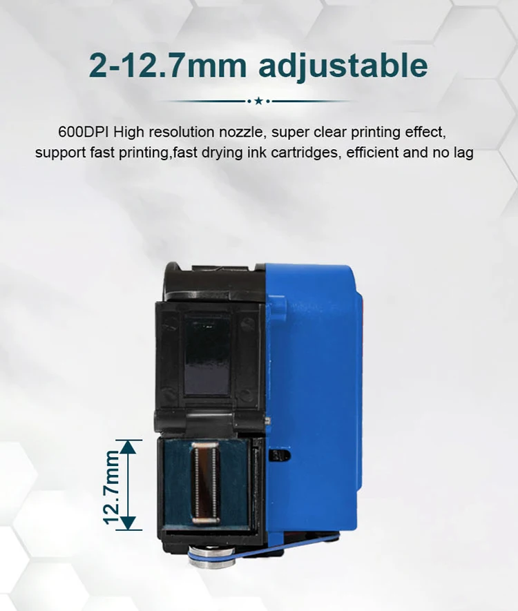 PC11Plus 12.7/25.4mm Mini Printer Portable Printer QR Bar Batch Code Date Number