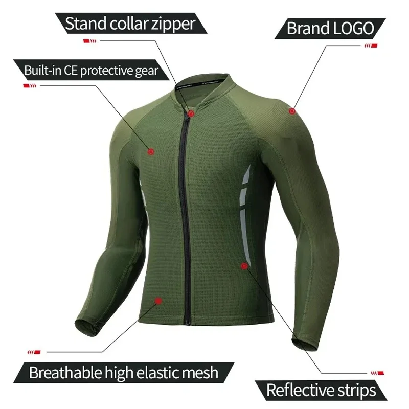 Motowolf Men's Motorcycle Jacket Summer Breathable Motocross