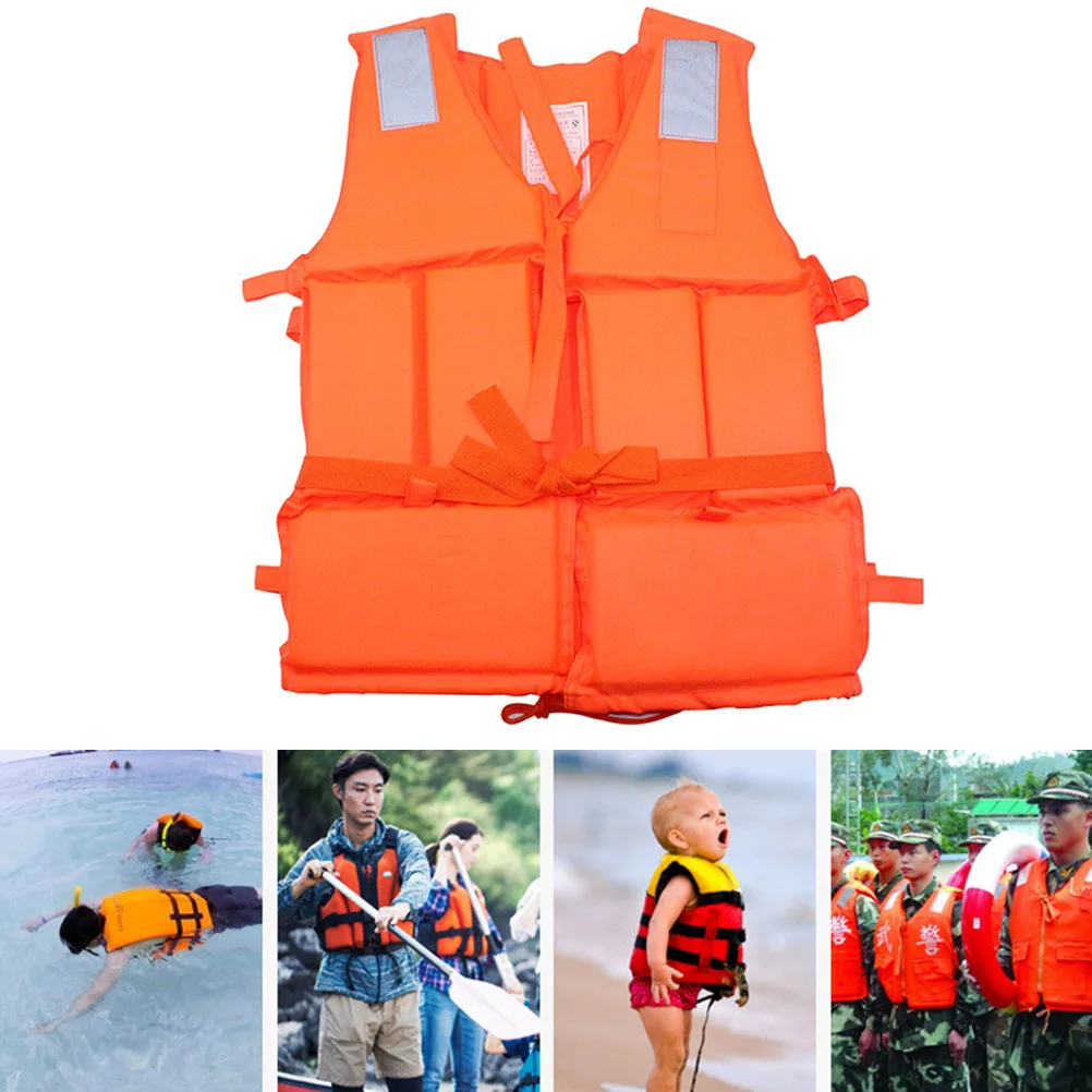 Child Adult Foam Swimming Life Jacket Vest Safety Vest Oxford Fabric