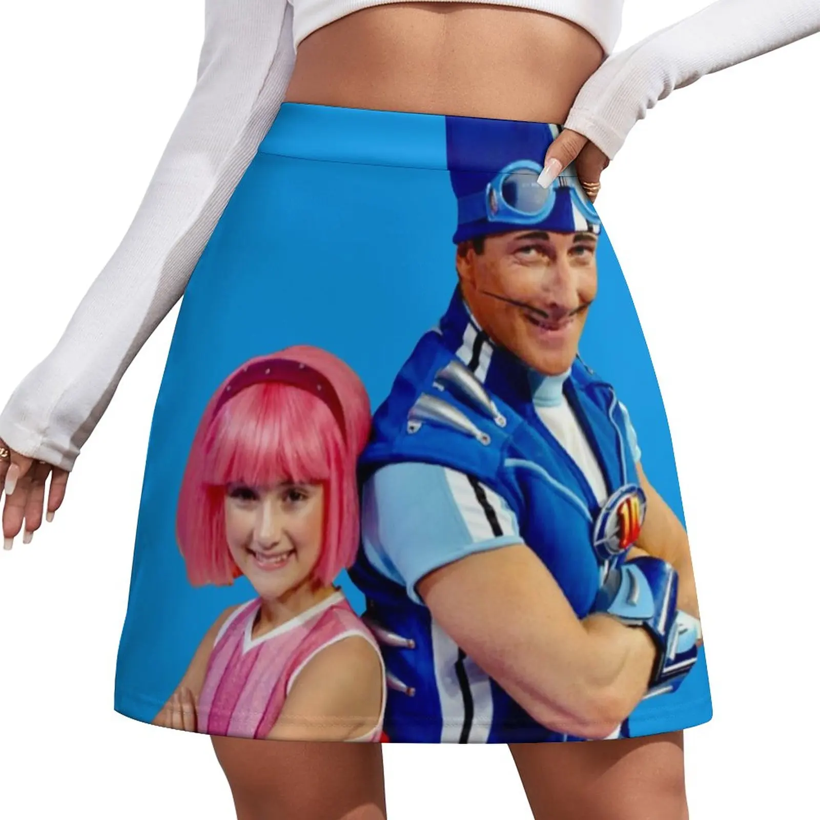 LazyTown: Stephanie & Sportacus Duo Design Mini Skirt women's clothing trend 2024 skirt for women la disparition de stephanie mailer