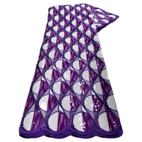 African Organza Cutout Lace Fabric 5