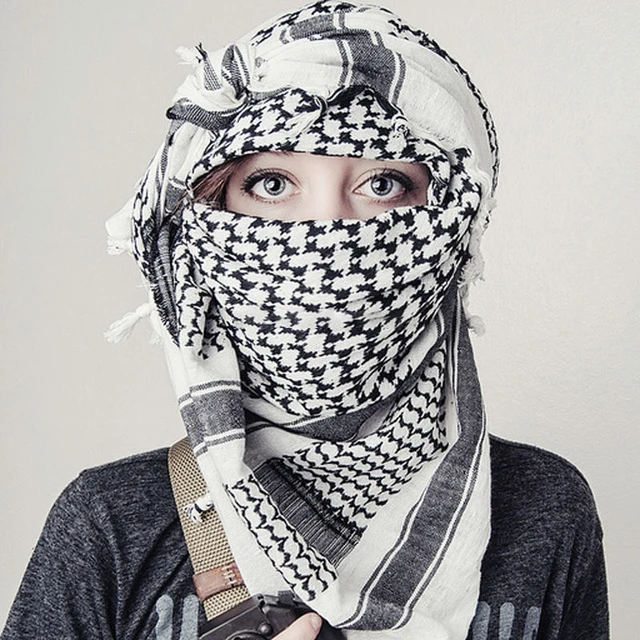 Original Palestine-Made Keffiyeh in Faded Grey Style