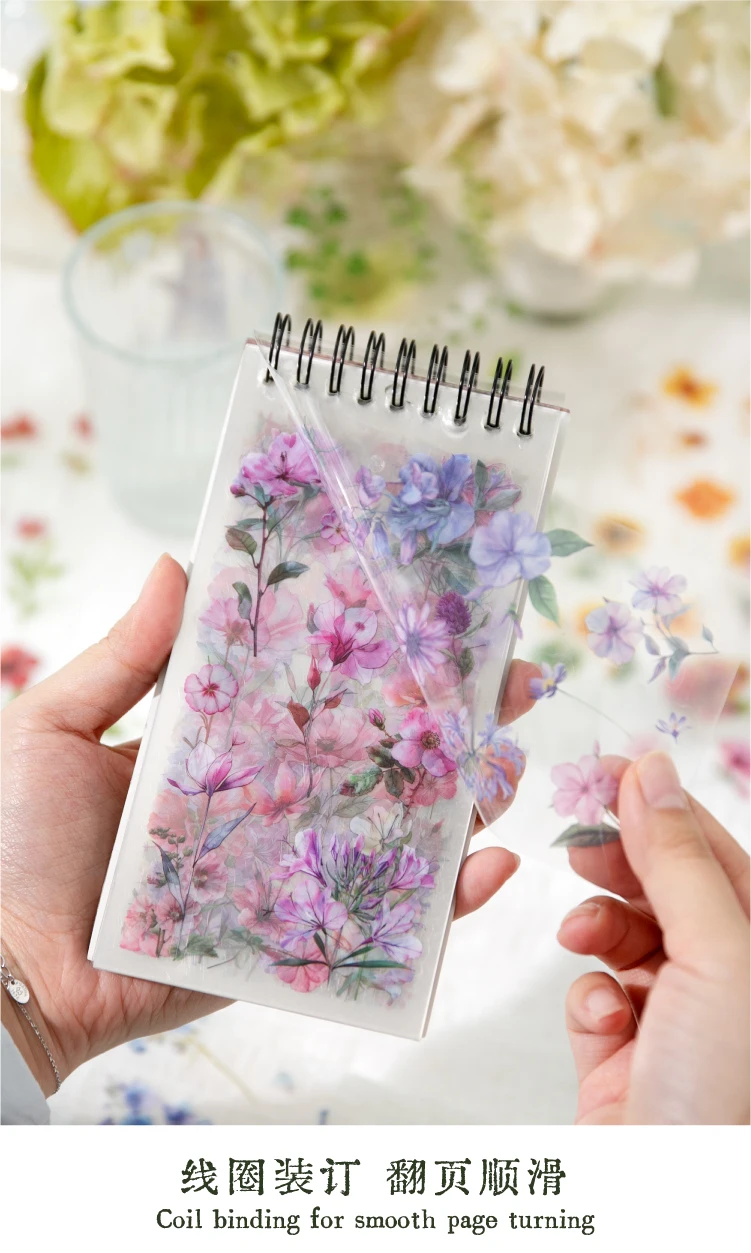 Journal GO 50 Stück kreative Blumen-Pflanzen-Aufkleber, Tagebuch, Karte, Basteln, Scrapbooking, Dekor, Material, Junk-Journal, Tagebuchzubehör – Detail 6