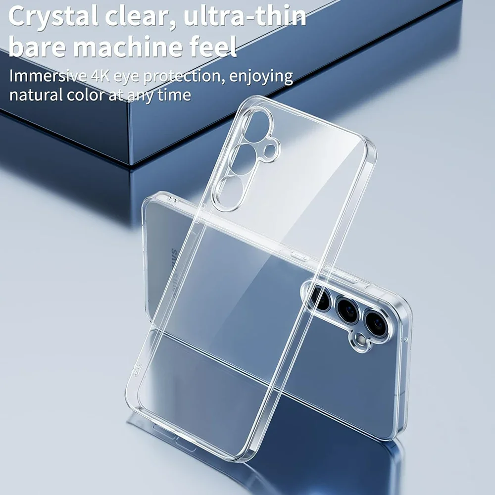 Ultra Thin Shockproof Silicone Soft Case - Transparent Back Cover