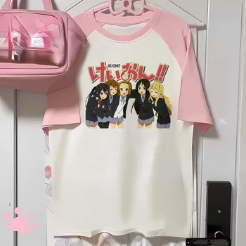 K-on t-shirts women comic t shirt female designer funny graphic clothes 1