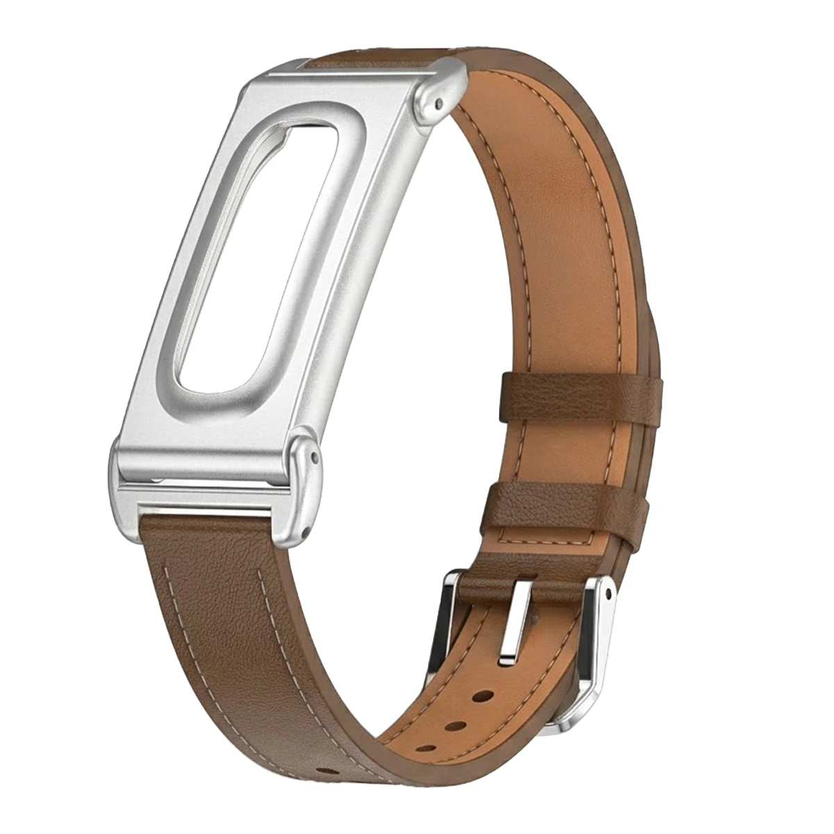 Durable Metal Protective Case with Breathable Microfiber Leather Band - Quick Release Wristband
