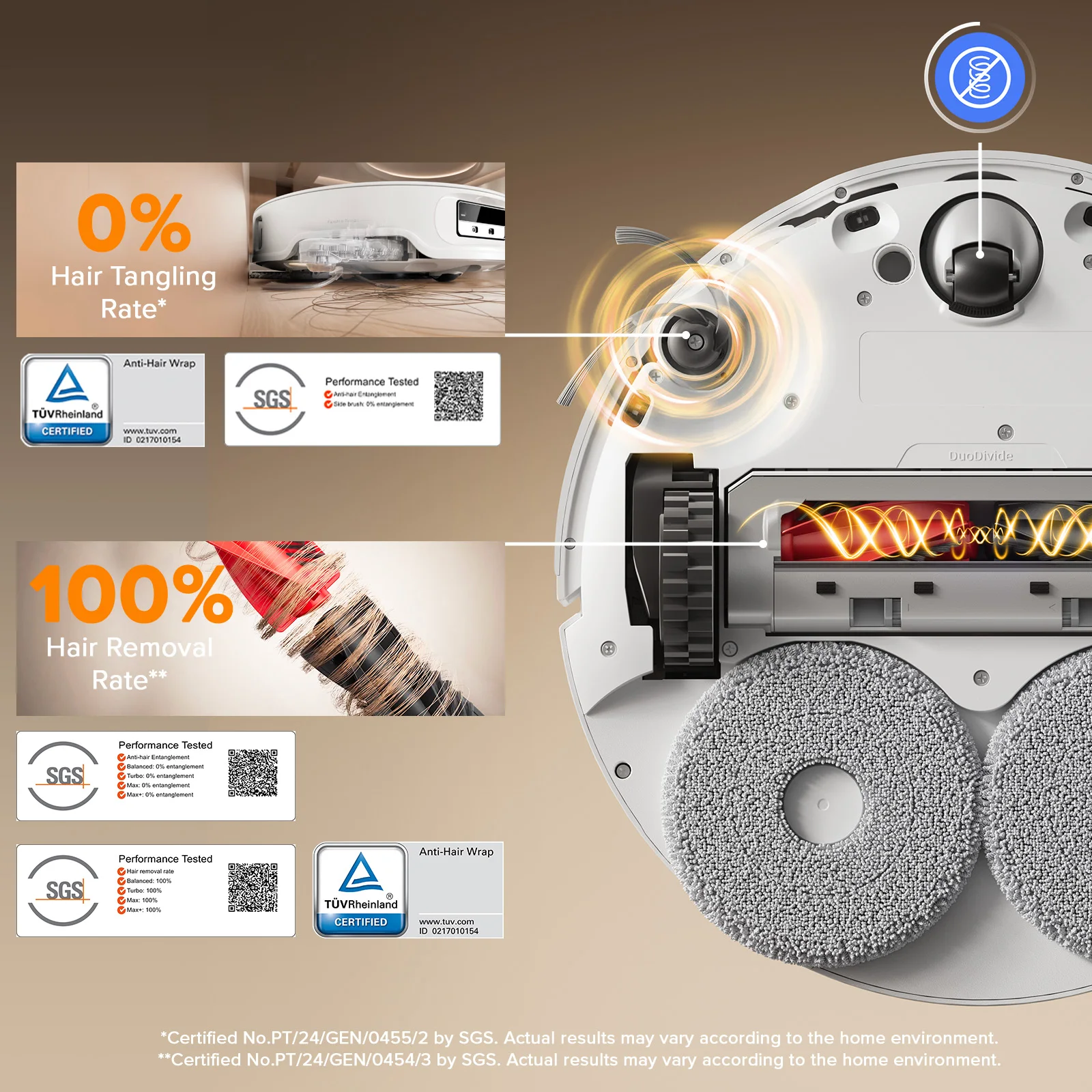 مكنسة وممسحة روبوت roborock Qrevo Curv X، شفط 2200...