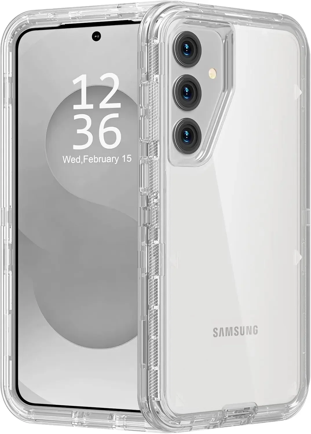 3-in-1 Military-Grade Shockproof Clear Phone Case