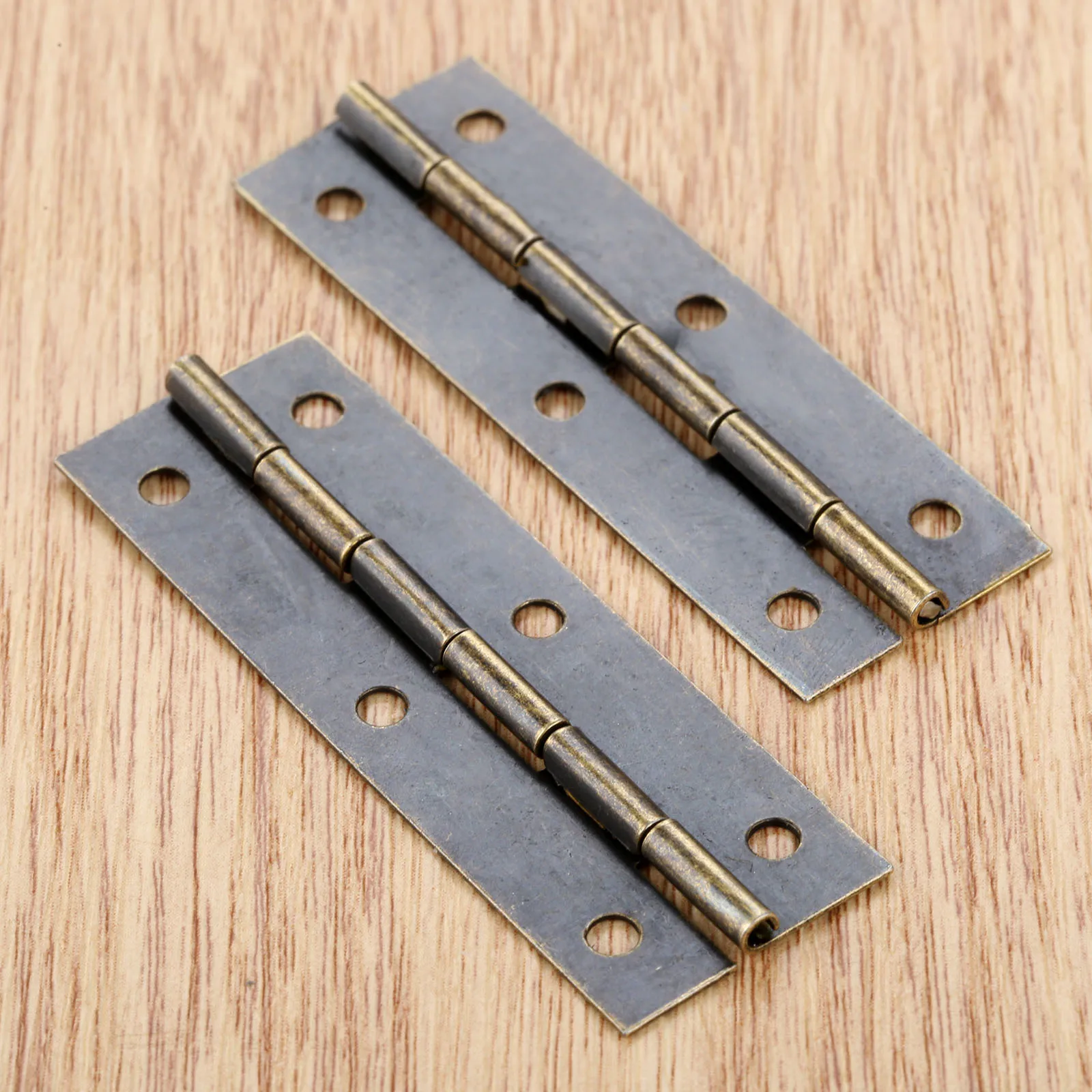 4pcs 60*20mm Hinge Door Hinges For DIY Box Furniture Hinges With Screws 6 Holes Bag Accessory Box Hinges For Woodworking