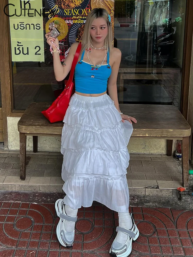 Camisolas de retazos únicas para mujer, blusas de verano populares con lazo fruncido, escote bajo y sexy, ropa de calle a juego para chicas