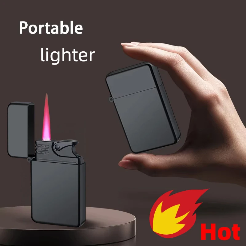 Waterproof Metal Lighter Direct Cigar Lighter for Men butane gas lighter cigarette lighter