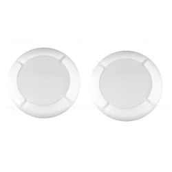 Joystick Replacement Caps - 3D Analog Thumbstick Grip Repair Parts (2/4 Pack) (2White)