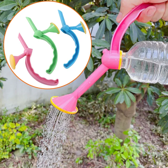 2 Az 1-Ben Öntözőkészülék Fogantyúval, Hosszú Száj Öntözése Kétfejű Virág Öntözés Sapka Cserepes Kerti Növény Öntözőszerszám