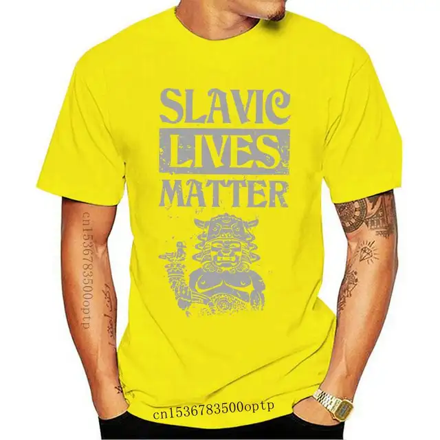 FASHION New Funny Slavic Lives Matter Mens T-Shirt: A Casual Apparel Essential for All Seasons