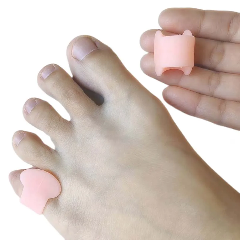 

2pieces=1pair Silicone Gel Hallux Valgus Foot Care Tool Protector Hammer Toe Separators Splitter Orthopedic Bunion Corrector