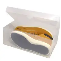 for Creative Clear Shoes Storage Box Stackable Rectangle Shoes Box for Closet Hard Plastic Shoe Boxes Shoe Hol 1