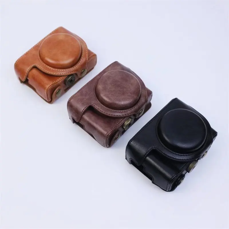 Custodia Per Fotocamera In Pelle Impugnatura Per Sony Z-V1 Zv1 Prima Versione