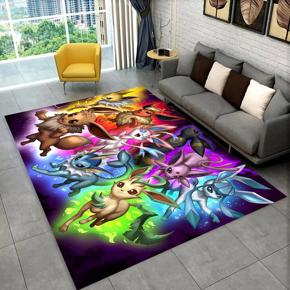 Floor Mat Plush Rug Decorative Carpet Silk Wool Rug Plush Carpet Non Slip Carpet Imitated Cashmere Carpet Kids Carpet 2025 New Cute Pikachu Pokemon Cartoon Gift Rug Carpet for Living Room Bedroom Decor Floor Mat Non-slip for Sofa Doormat Gift Kid
