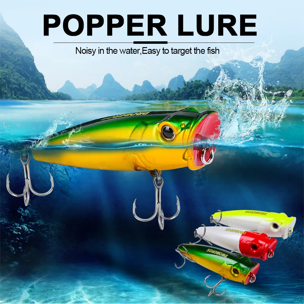 9.4cm 22g Fishing Lures Big Popper Topwater Floating Bass Sea Pesca Crank Lure Swimbait Wobbler Fishing Tacklejavascript: - 6
