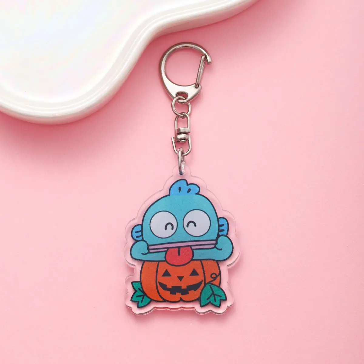 Anime Hangyodon Acrylic keychain accessaries Cartoon funny Bag Pendant Gift cute bag charm Car Keyring Friends Fans Gifts anime keychain pendant anime keychain