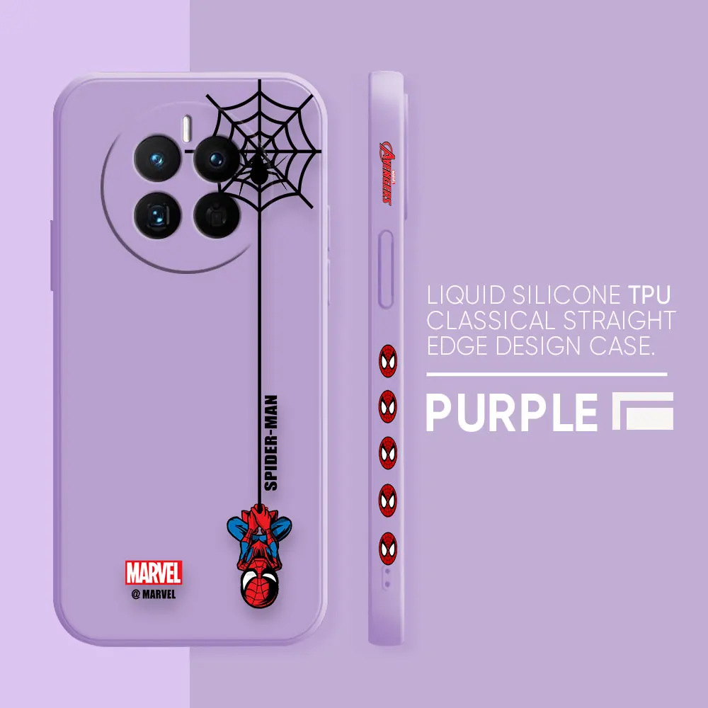 thumbnail image 1 of Phone Case For Huawei MATE 20 20X 30 40 50 P20 P30 P40 P50 10 PRO PLUS Case Funda Cqoue Shell Capa Marvel Spider-Man Spider Web, 1 of 5
