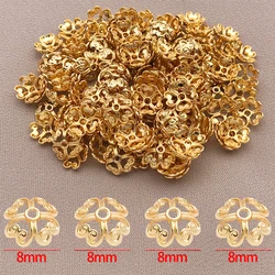 Elegant 18K Gold & Silver Plated Clover Flower Charms - 10pcs (Style 2)