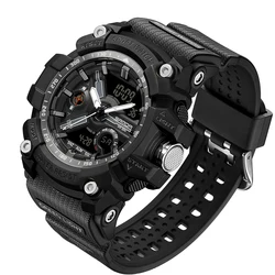 Rugged Waterproof Sport Wristwatch (Black)