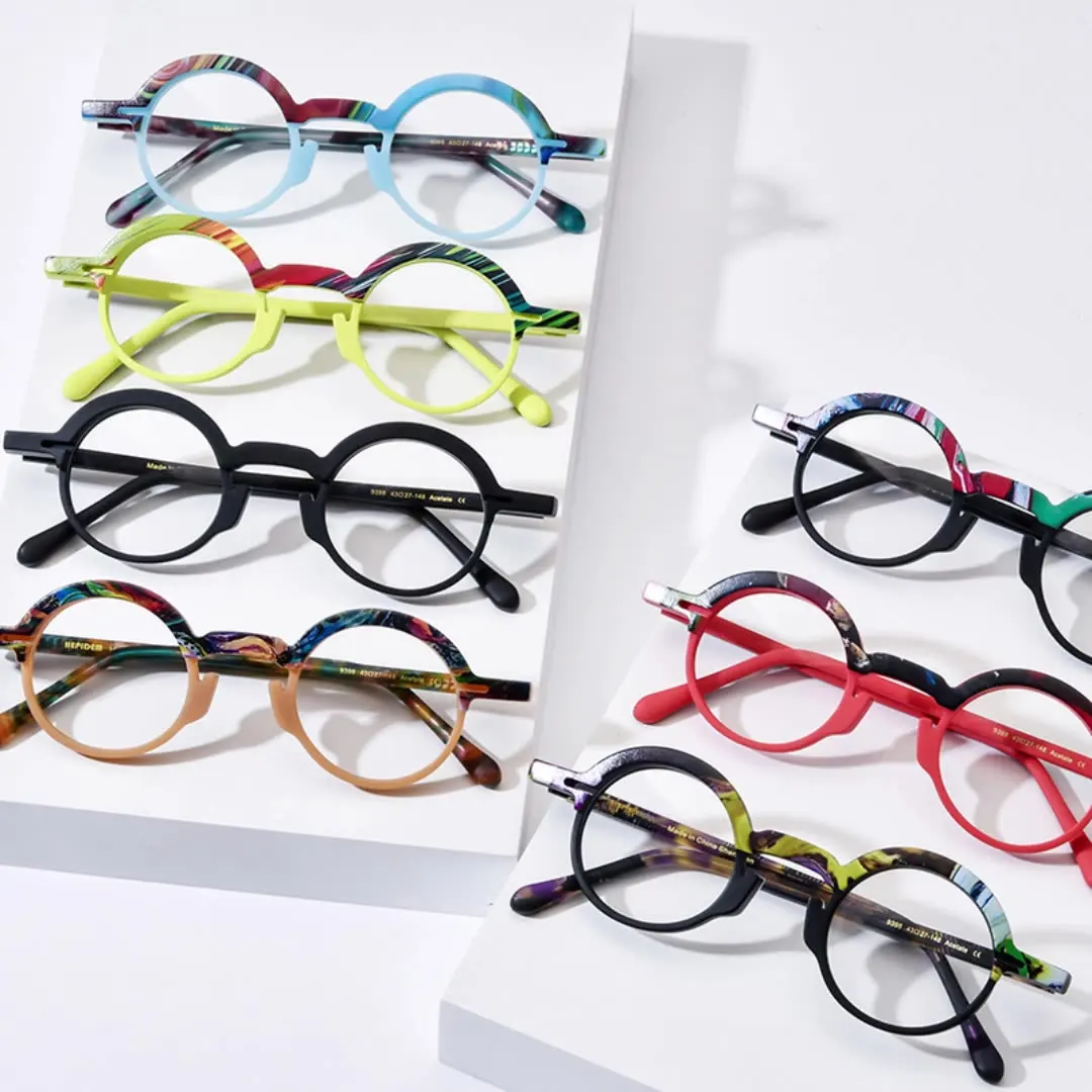 Nobler Women's Full Rim Round Oval Acetate Eyeglasses