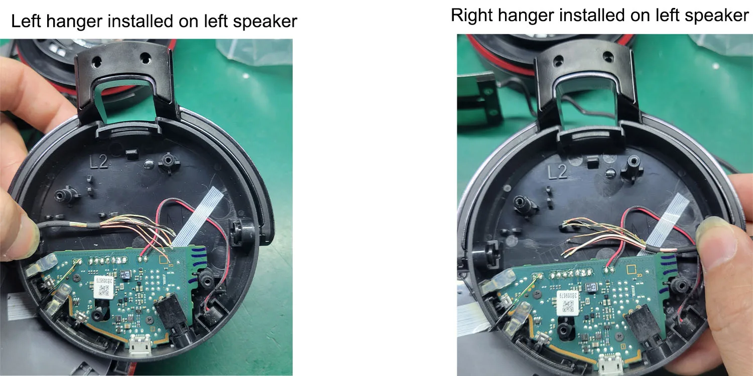 Plastic Headphone Driver Hanger For Sony MDR-XB950BT XB950B1 Headphones, Spare Parts For Headphone Repair