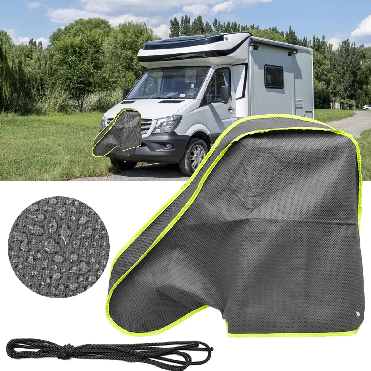 

With Luminous Strip, 4-layer Non-woven Protective Cover, Waterproof Cover, Dust Cover, Trailer Connector Cover For SUV